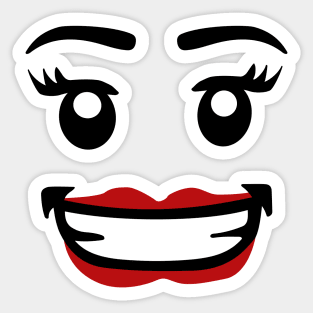 Lego Minifig Smiles and Lippy Sticker